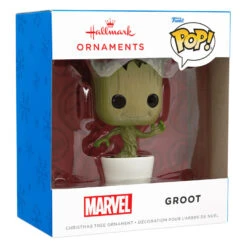 Marvel Guardians Of The Galaxy Groot Funko POP!® Hallmark Ornament -Hallmark Sales Store Marvel Guardians of the Galaxy Groot Funko POP Christmas Ornament 3HCM1099 04