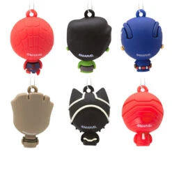 Mini Marvel Super Heroes Shatterproof Hallmark Ornaments, Set Of 6 -Hallmark Sales Store Marvel Super Heroes Miniature Christmas Ornaments Set of 6 2HCM9228 06