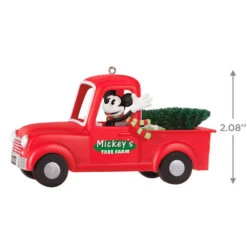 Hallmark Disney Mickey Mouse Mickey's Tree Farm 2023 Ornament -Hallmark Sales Store Mickey Christmas Tree Truck Keepsake Ornament 1999QXD6677 03