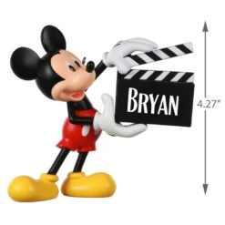Hallmark Disney Mickey Mouse With Clapperboard Personalized Ornament -Hallmark Sales Store Mickey Mouse Clapperboard Personalized Ornament 2499QHE1960B1 03