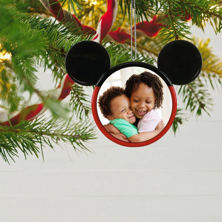 Hallmark Disney Mickey Mouse Ears Silhouette Personalized Photo Ornament 2 Hallmark Disney Mickey Mouse Ears Silhouette Personalized Photo Ornament - Image 2