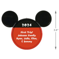Hallmark Disney Mickey Mouse Ears Silhouette Text Personalized Ornament 6 Hallmark Disney Mickey Mouse Ears Silhouette Text Personalized Ornament -Hallmark Sales Store Mickey Mouse Ears Shape Text Personalized Ornament 2499QHE1962B1 03
