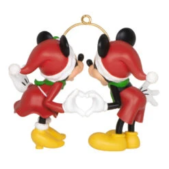 Hallmark Disney Mickey And Minnie A Season Of Love Ornament -Hallmark Sales Store Mickey and Minnie Hands Heart Keepsake Ornament 2099QXD6667 06