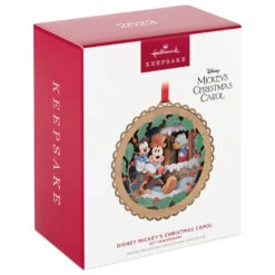 Hallmark Disney Mickey's Christmas Carol 40th Anniversary Papercraft Ornament -Hallmark Sales Store Mickeys Christmas Carol Characters Keepsake Ornament 1999QXD6669 04