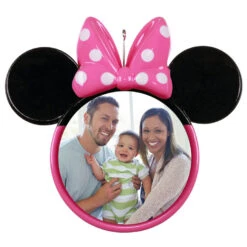 Hallmark Disney Minnie Mouse Ears Silhouette Personalized Photo Ornament