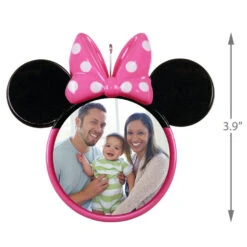 Hallmark Disney Minnie Mouse Ears Silhouette Personalized Photo Ornament -Hallmark Sales Store Minnie Mouse Ears Shape Personalized Photo Ornament 2499QHE1963B3 03