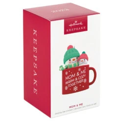 Hallmark Mom & Me Hot Cocoa Mug 2023 Ornament -Hallmark Sales Store Mom Me Snowmen in Mug Keepsake Ornament 1599QGO2577 04