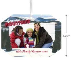 Hallmark Mountain Vacation Personalized Text And Photo Metal Ornament 5 Hallmark Mountain Vacation Personalized Text And Photo Metal Ornament -Hallmark Sales Store Mountain Vacation Personalized Christmas Ornament 1OFM1001B9 03