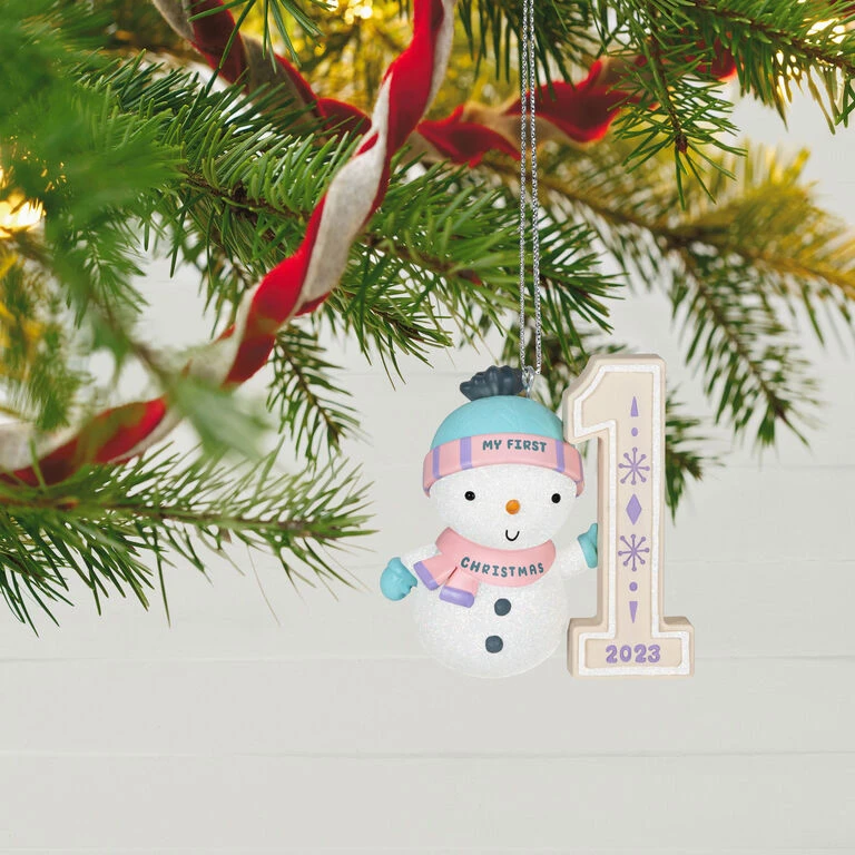 Hallmark My First Christmas Snowman 2023 Ornament 2 Hallmark My First Christmas Snowman 2023 Ornament - Image 2