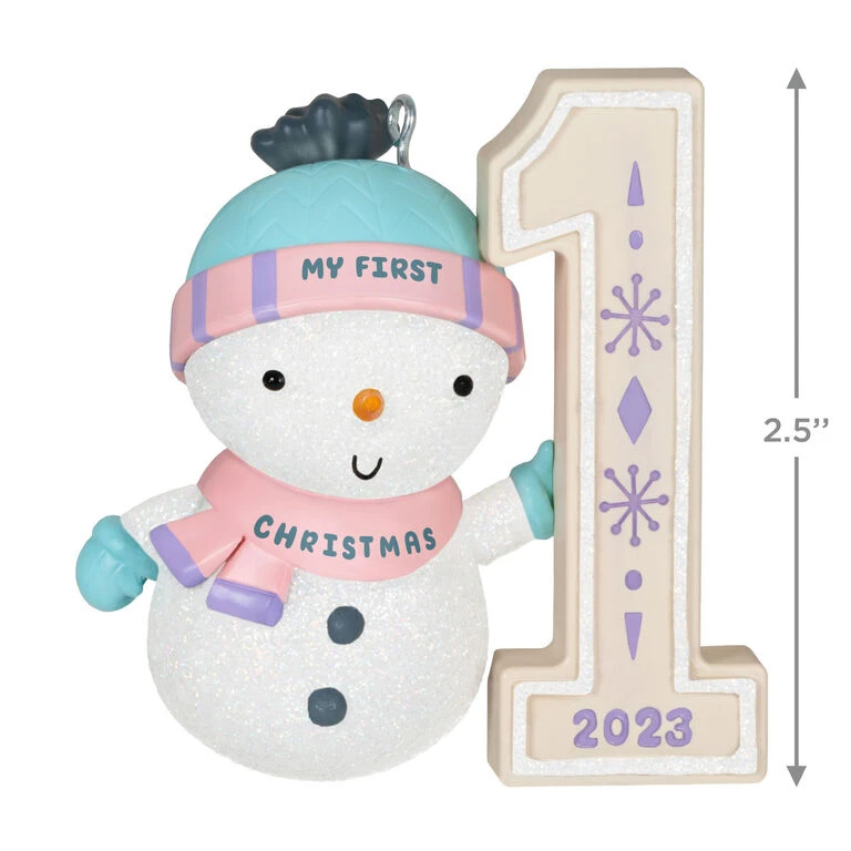Hallmark My First Christmas Snowman 2023 Ornament 3 Hallmark My First Christmas Snowman 2023 Ornament - Image 3