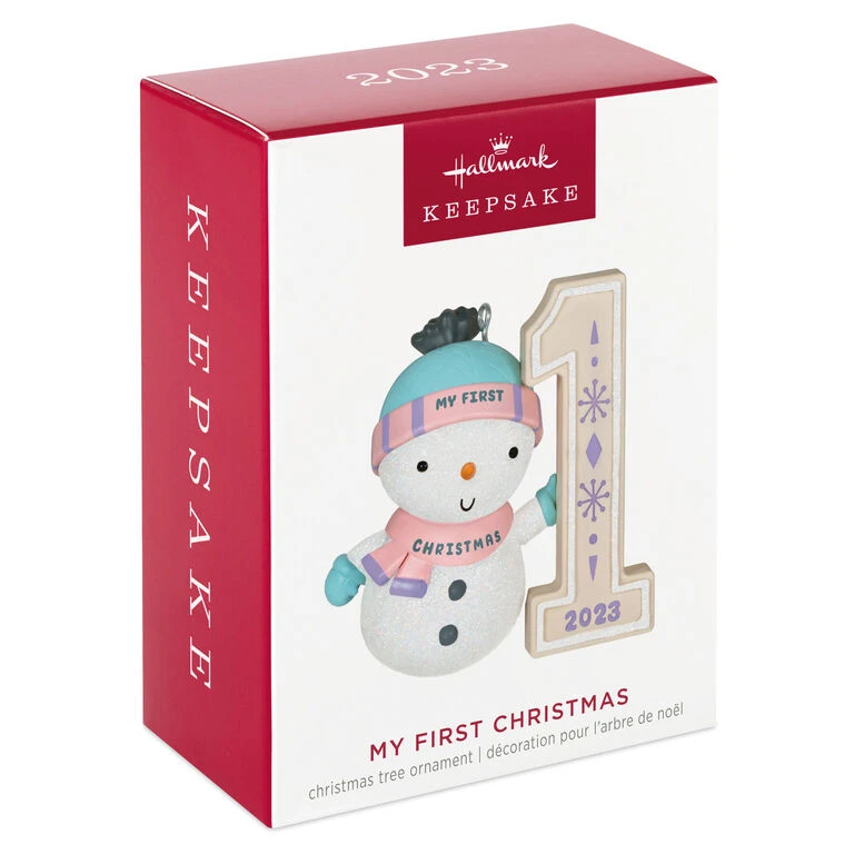 Hallmark My First Christmas Snowman 2023 Ornament 4 Hallmark My First Christmas Snowman 2023 Ornament - Image 4