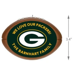 Hallmark NFL Football Green Bay Packers Text Personalized Ornament -Hallmark Sales Store NFL Football Green Bay Packers Text Personalized Ornament 2499QHE1985B1 03