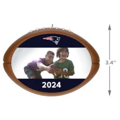 Hallmark NFL Football New England Patriots Text And Photo Personalized Ornament -Hallmark Sales Store NFL Football New England Patriots Text and Photo Personalized Ornament 2499QHE1985B15 03