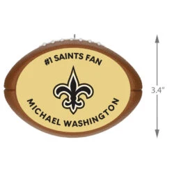 Hallmark NFL Football New Orleans Saints Text Personalized Ornament -Hallmark Sales Store NFL Football New Orleans Saints Text Personalized Ornament 2499QHE1985B7 03