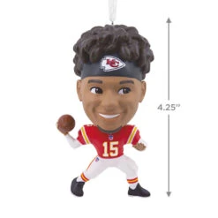 NFL Kansas City Chiefs Patrick Mahomes II Bouncing Buddy Hallmark Ornament -Hallmark Sales Store NFL Kansas City Chiefs Patrick Mahomes II Bouncing Buddy Christmas Ornament 1OSL1562 03