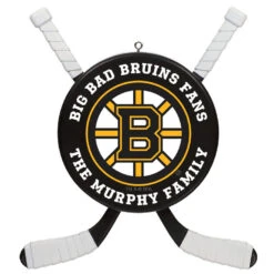 NHL Hockey Personalized Ornament, Boston Bruins®