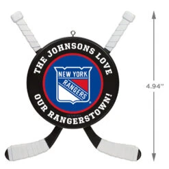 NHL Hockey Personalized Ornament, New York Rangers® -Hallmark Sales Store NHLHockey Personalized Ornament New York Rangers 2499QHE1925B11 03