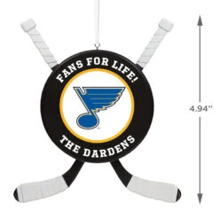NHL Hockey Personalized Ornament, St. Louis Blues® -Hallmark Sales Store NHLSt. Louis Blues Hockey Personalized Ornament 2499QHE1925B16 03