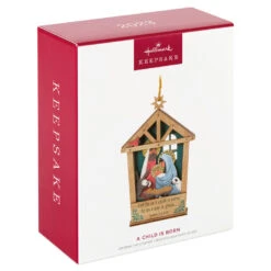 Hallmark A Child Is Born Nativity Papercraft Ornament 9 Hallmark A Child Is Born Nativity Papercraft Ornament -Hallmark Sales Store Nativity Scene Wood and Paper Keepsake Ornament 1999QGO2759 04