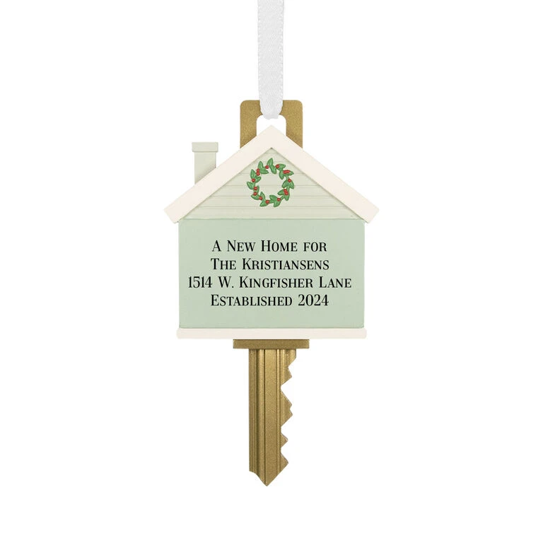 Hallmark New Home Key Personalized Ornament 1 Hallmark New Home Key Personalized Ornament