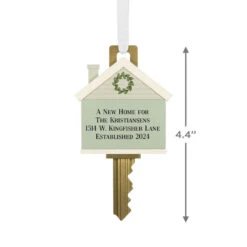 Hallmark New Home Key Personalized Ornament 5 Hallmark New Home Key Personalized Ornament -Hallmark Sales Store New Home Key Personalized Christmas Ornament 2499QHE2204B1 03