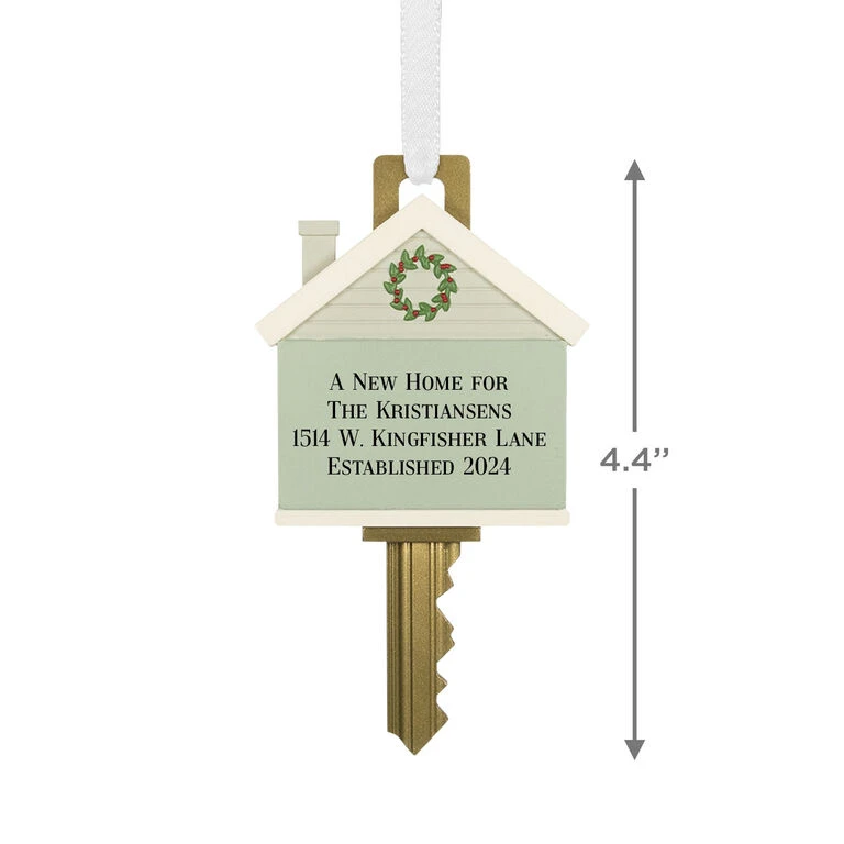 Hallmark New Home Key Personalized Ornament 3 Hallmark New Home Key Personalized Ornament - Image 3