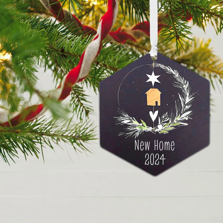 Hallmark New Home Personalized Text Metal Ornament 2 Hallmark New Home Personalized Text Metal Ornament - Image 2