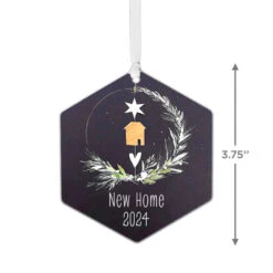 Hallmark New Home Personalized Text Metal Ornament 5 Hallmark New Home Personalized Text Metal Ornament -Hallmark Sales Store New Home Personalized Christmas Ornament 1OFM1002B2 03