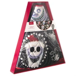 Hallmark Disney Tim Burton's The Nightmare Before Christmas Halloween Town Christmas Tree Skirt, 48" -Hallmark Sales Store Nightmare Before Christmas Keepsake Tree Skirt 7999QFM3939 04