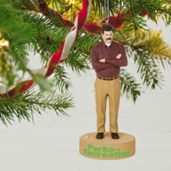 Front Page -Hallmark Sales Store Parks and Rec Ron Swanson Keepsake Ornament 2199QXI7277 02