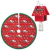 Hallmark Mini The Peanuts® Gang Snoopy Christmas Tree Topper And Tree Skirt, Set Of 2 -Hallmark Sales Store Peanuts Snoopy Mini Keepsake Tree Skirt and Topper 2599QSB6249 01