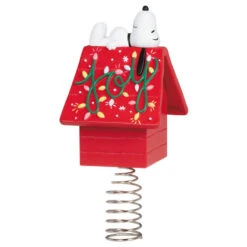 Hallmark Mini The Peanuts® Gang Snoopy Christmas Tree Topper And Tree Skirt, Set Of 2 -Hallmark Sales Store Peanuts Snoopy Mini Keepsake Tree Skirt and Topper 2599QSB6249 07