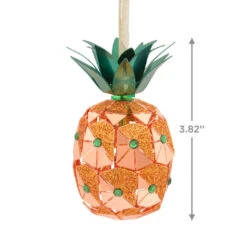 Pineapple Premium Metal Hallmark Ornament -Hallmark Sales Store Pineapple Metal Christmas Ornament 1HDL2146 03