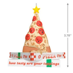 Hallmark O Pizza Tree Ornament -Hallmark Sales Store Pizza Christmas Tree on Boxes Keepsake Ornament 1799QGO2857 03