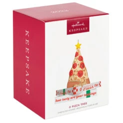 Hallmark O Pizza Tree Ornament -Hallmark Sales Store Pizza Christmas Tree on Boxes Keepsake Ornament 1799QGO2857 04