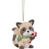 Precious Moments Spreading Christmas Cheer Raccoon Ornament, 2.8" -Hallmark Sales Store Precious Moments Raccoon Christmas Ornament 221024 01