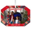 Hallmark Red Plaid Personalized Text And Photo Metal Ornament -Hallmark Sales Store Red Plaid Personalized Christmas Ornament 1OFM1001B1 01