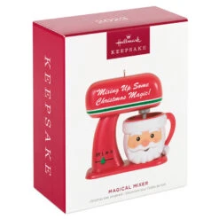 Hallmark Magical Mixer Ornament 9 Hallmark Magical Mixer Ornament -Hallmark Sales Store Red Stand Mixer With Santa Bowl Keepsake Ornament 1699QGO2909 04