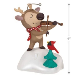 Hallmark Festive Fiddler Musical Ornament -Hallmark Sales Store Reindeer Playing Violin Musical Keepsake Ornament 2199QGO2937 03