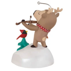 Hallmark Festive Fiddler Musical Ornament -Hallmark Sales Store Reindeer Playing Violin Musical Keepsake Ornament 2199QGO2937 06