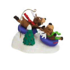 Hallmark Reindeer Antics Ornament -Hallmark Sales Store Reindeer on Snow Tubes Keepsake Ornament 2499QGO2747 06