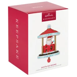 Hallmark Santa-Go-Round Ornament 9 Hallmark Santa-Go-Round Ornament -Hallmark Sales Store Santa Carousel Keepsake Ornament 2299QGO2647 04