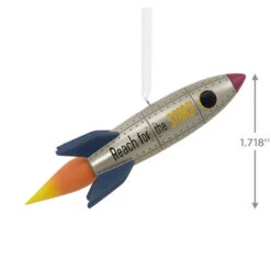Signature Rocket Ship Hallmark Ornament -Hallmark Sales Store Signature Rocket Ship Christmas Ornament 1HDL2176 03