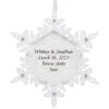 Hallmark Sparkling Snowflake Text Personalized Metal Ornament -Hallmark Sales Store Snowflake Text Personalized Keepsake Ornament 2499QHE2012B1 01
