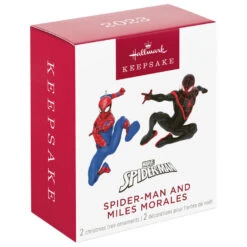 Hallmark Mini Marvel Spider-Man And Miles Morales Ornaments, Set Of 2 -Hallmark Sales Store Spiderman Miles Morales Keepsake Ornaments 1999QXM9337 06