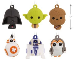 Mini Star Wars™ Shatterproof Hallmark Ornaments, Set Of 6 7 Mini Star Wars™ Shatterproof Hallmark Ornaments, Set Of 6 -Hallmark Sales Store Star Wars Characters Miniature Christmas Ornaments Set of 6 2HCM6129 03