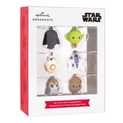 Mini Star Wars™ Shatterproof Hallmark Ornaments, Set Of 6 8 Mini Star Wars™ Shatterproof Hallmark Ornaments, Set Of 6 -Hallmark Sales Store Star Wars Characters Miniature Christmas Ornaments Set of 6 2HCM6129 04