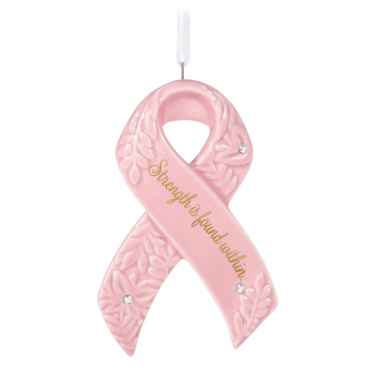 Hallmark Strength Within Pink Ribbon Porcelain Ornament Benefiting Susan G. Komen® 1 Hallmark Strength Within Pink Ribbon Porcelain Ornament Benefiting Susan G. Komen®
