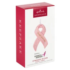 Hallmark Strength Within Pink Ribbon Porcelain Ornament Benefiting Susan G. Komen® 9 Hallmark Strength Within Pink Ribbon Porcelain Ornament Benefiting Susan G. Komen® -Hallmark Sales Store Susan G Komen Pink Ribbon Keepsake Ornament 1999QXI7427 04