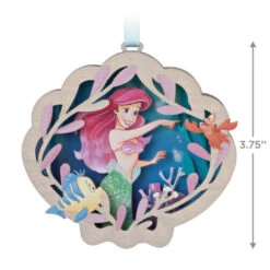 Hallmark Disney The Little Mermaid Ariel And Friends Papercraft Ornament -Hallmark Sales Store The Little Mermaid and Friends Keepsake Ornament 1999QXD6579 03